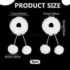 Elastisches Haarzubehör aus Pelzplüsch&nbsp;OHAR-PH0001-35B