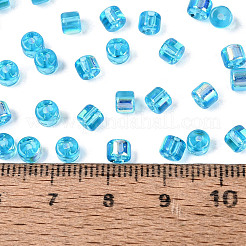 Cuentas de vidrio transparentes de colores fgb&nbsp;SEED-Q040-07A-B05