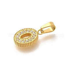 Ionenplattierung (IP) 304 Edelstahl Micro Pave Zirkonia Anhänger&nbsp;STAS-H228-04G-05