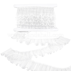 Bordure en dentelle plissée en polyester de 5 mètre&nbsp;OCOR-FG0003-36C