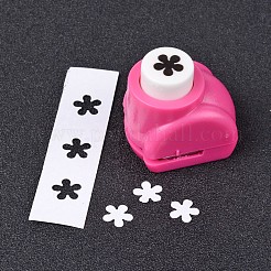 Mini ensembles de poinçons en papier kraft en plastique de couleur unique ou mélangée au hasard pour le scrapbooking et l'artisanat en papier&nbsp;AJEW-L051-01