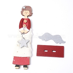 Natürliche Lindenholz-Display-Dekorationen&nbsp;WOOD-WH0115-41