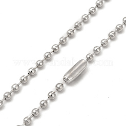 Collana pandant croce in lega con catene a sfera&nbsp;NJEW-K245-001B