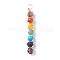 Pendenti con pietre preziose chakra naturali e sintetiche&nbsp;PALLOY-JF01166
