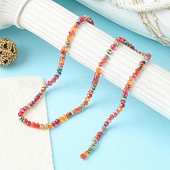 Chapelets de perles en verre électroplaqué&nbsp;EGLA-yw0002-C03