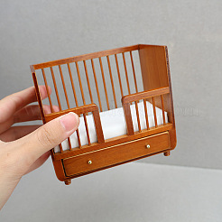 Maison de poupée miniature en bois mini petit lit&nbsp;PW-WG1EEB8-01