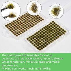 208 mini touffe d'herbe en nylon de 2 couleurs&nbsp;AJEW-SP0003-17C