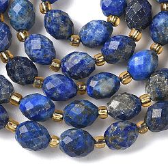 Gefärbt natürliche Lapislazuli Perlen Stränge&nbsp;G-F809-A35-01