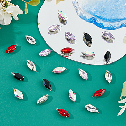 50 Stück 5 Farben Strass-Anhänger&nbsp;RGLA-DC0001-10