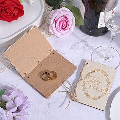 Cartes de voeux créatives en bois&nbsp;DIY-WH0349-171B