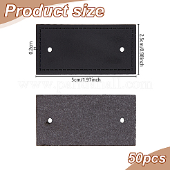 Nähetiketten aus PU-Leder&nbsp;FIND-WH0126-477A-01