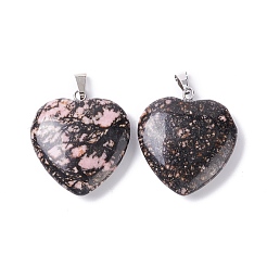 Colgantes naturales rhodonite&nbsp;G-G956-B34-FF