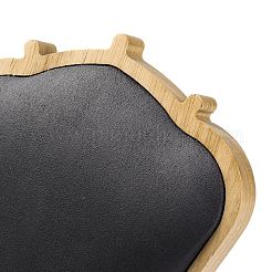 Espositori per collane di gioielli in microfibra e legno a forma di busto&nbsp;NDIS-H042-03A