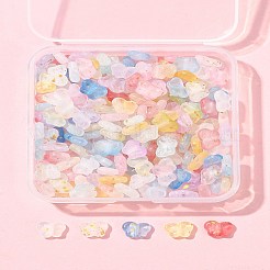 200 perles acryliques transparentes de couleur dégradée&nbsp;MACR-FS0002-02