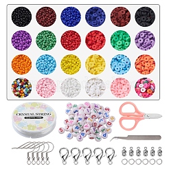 Bausatz für DIY-Briefe und Heishi-Perlenohrringe&nbsp;DIY-YW0005-61