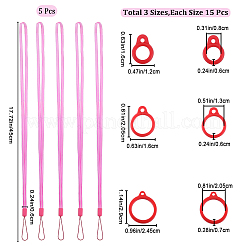 6 cordino da collo regolabile in poliestere&nbsp;DIY-GF0008-21B