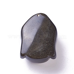 Natürliche goldene Schein Obsidian Anhänger&nbsp;G-I226-11B
