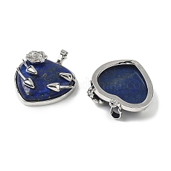 Gefärbte natürliche Lapislazuli-Herzanhänger&nbsp;G-S391-01P-N