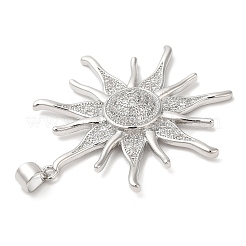 Colgante micropavé cubic zirconia de latón&nbsp;KK-Q775-06P