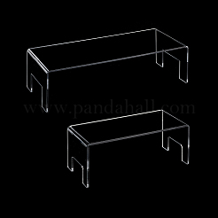2 espositore espositivo rettangolare in acrilico trasparente in 2 stili&nbsp;ODIS-GA0001-44
