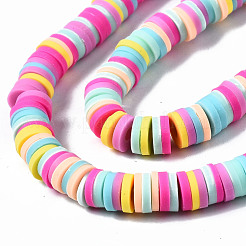 Chapelets de perle en pâte polymère manuel&nbsp;CLAY-R089-6mm-137