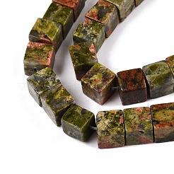 Natur Unakit Perlen Stränge&nbsp;G-T139-8x8-08A