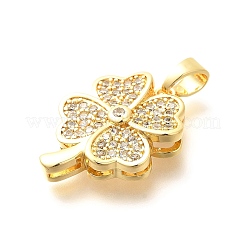 Ottone micro spianare pendenti zirconi&nbsp;KK-G519-14G-02