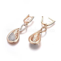 Messing micro pave Zirkonia Schmucksets&nbsp;SJEW-F189-03KCG