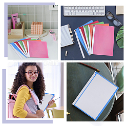 10 cartella portadocumenti in plastica bicolore con clip&nbsp;AJEW-GA0010-71