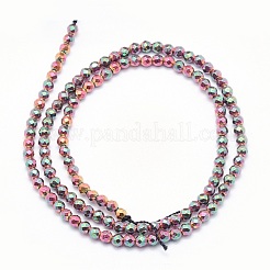 Chapelets de perles en hématite synthétique sans magnétiques&nbsp;G-L486-B-02