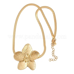 Collane con ciondolo a forma di fiore in acciaio inossidabile 304 per donna&nbsp;NJEW-D337-02G