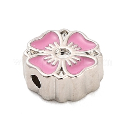 Perline di ottone smaltate con strass incastonati&nbsp;KK-H527-01P-03