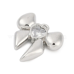 Colgante micropavé cubic zirconia de latón&nbsp;ZIRC-P122-05B-P01