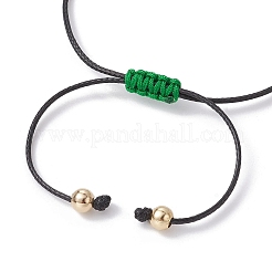 Braccialetto con ciondolo a forma di trifoglio smaltato in lega&nbsp;BJEW-JB09962