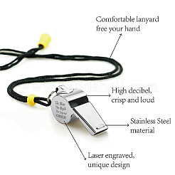 Silbatos de acero inoxidable 304 resistentes al deslustre&nbsp;DIY-WH0344-036