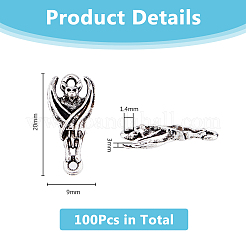 100pcs pendentif en alliage de style tibétain&nbsp;FIND-DC0006-03