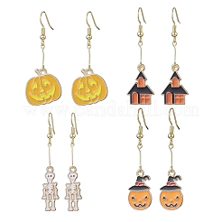 Ohrstecker aus Emaille-Legierung der Halloween-Serie&nbsp;EJEW-JE06521
