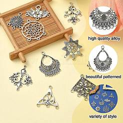 Liens de composants de lustre de style tibétain&nbsp;TIBEP-YW0001-73
