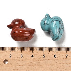 Heilende Entenfiguren aus natürlichen und synthetischen gemischten Edelsteinen&nbsp;G-M424-11
