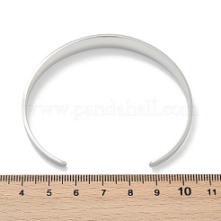 Bracelets manchettes ouverts en acier inoxydable 304 pour femmes&nbsp;BJEW-R019-03P-02