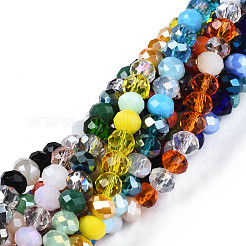Chapelets de perles en verre électroplaqué&nbsp;EGLA-N002-12J