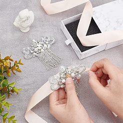 Handgefertigte Stickereien aus Stoff zum Aufbügeln/Aufnähen&nbsp;DIY-WH0304-165