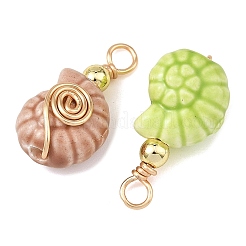 Pendentifs en porcelaine fait à la main&nbsp;PALLOY-JF05988-02