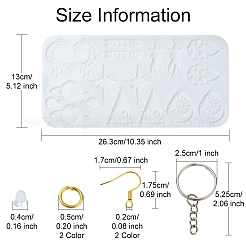 DIY-Silikonformen für Charm-Anhänger mit gemischten Formen zur Herstellung von DIY-Ohrringen und Schlüsselanhängern&nbsp;DIY-YW0009-44
