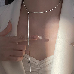 Edelstahl-Schlangenketten-Schiebe-Lasso-Halsketten für Damen&nbsp;FS-WG85452-01
