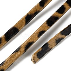 Cinta al bies de doble pliegue de cuero sintético con estampado de leopardo de 100 m&nbsp;WL-F011-5mm-02