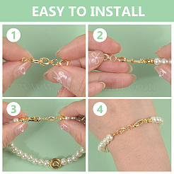 6 Stück Uhrenarmbandverschlüsse aus Messing&nbsp;DIY-BC0013-44B-G