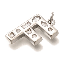 Pendentifs en laiton zircon cubique transparent&nbsp;KK-G521-01P-F