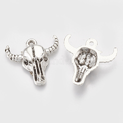 Tibetischer stil Aluminium Anhänger & Charms&nbsp;LS-TIBEP-T052-20AS-RS