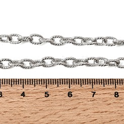 5 mm gedrehte Kabelkette aus Edelstahl 201 für Unisex&nbsp;NJEW-K302-11P
